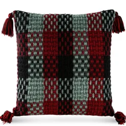 Poszewka HILAR 45x45 czerwony miętowy