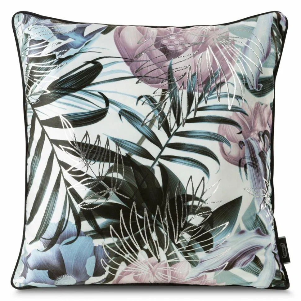 Poszewka MALIBU 45cm x45cm biało srebrna