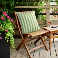 Poszewka ogrodowa GARDEN6 45x45 cm jasnozielone pasy