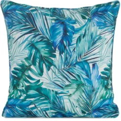 Poszewka ogrodowa GARDEN6 45x45 cm niebieske liście
