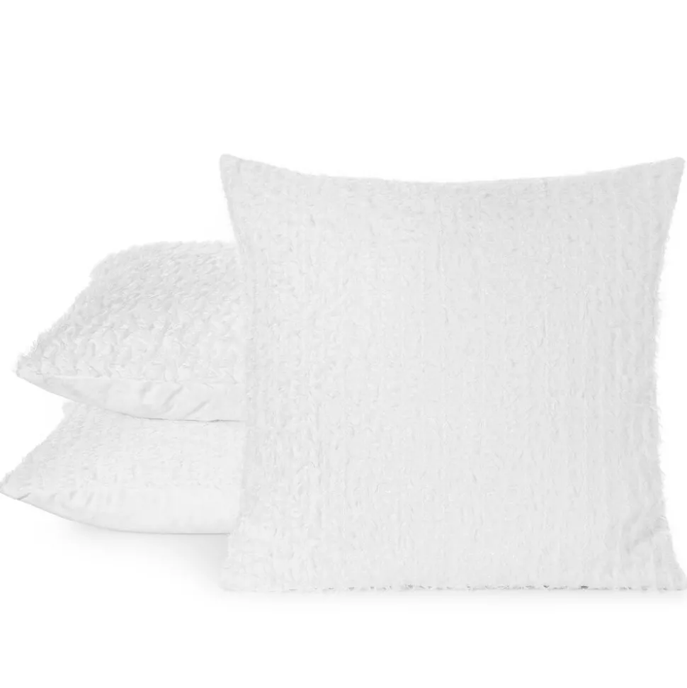 Poszewka SELMA 45x45 czarna frędzle