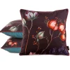 Poszewka VELVET/130 45x45 ciemne kwiaty