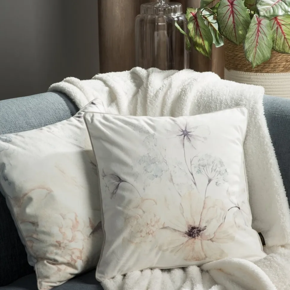 Poszewka VELVET/127 45x45 kwiaty