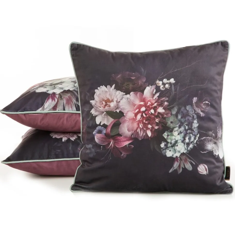 Poszewka VELVET/137 45x45 kwiaty