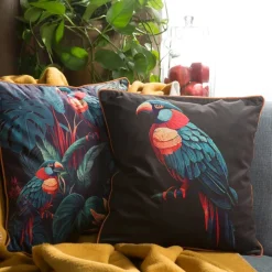 Poszewka VELVET/136 45x45 papuga