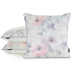 Poszewka VELVET/153 45x45 pastelowe kwiaty
