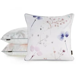 Poszewka VELVET/150 45x45 pastelowe kwiaty