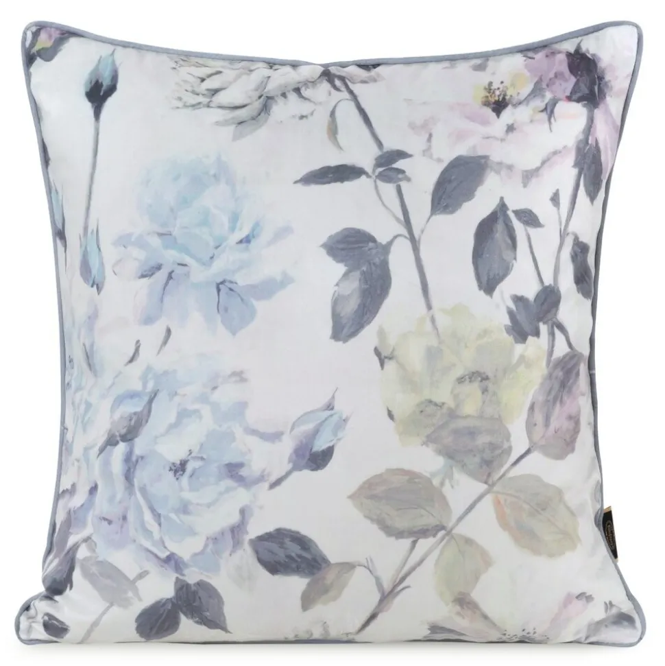 Poszewka VELVET/151 45x45 pastelowe kwiaty