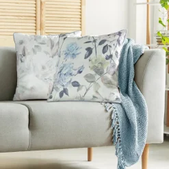 Poszewka VELVET/155 45x45 pastelowe kwiaty