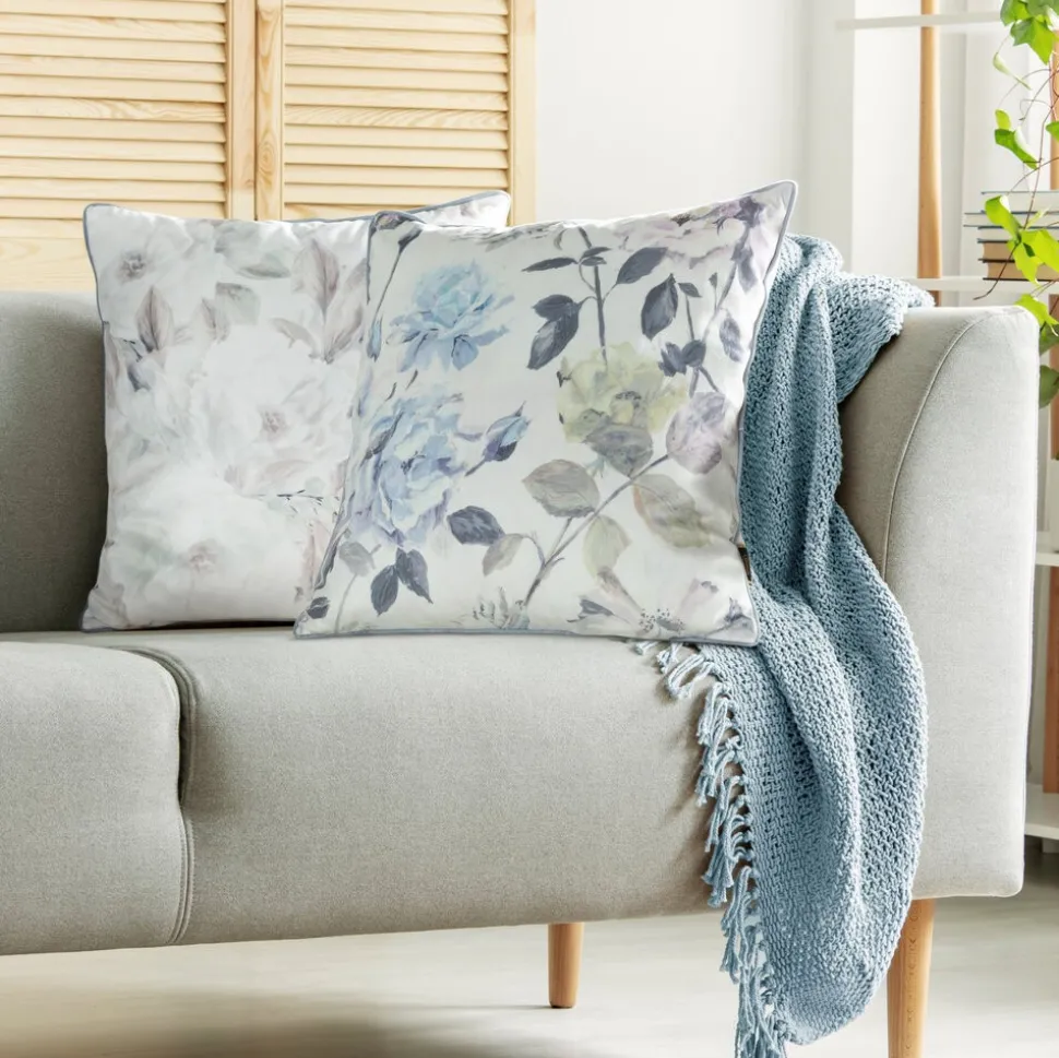 Poszewka VELVET/155 45x45 pastelowe kwiaty