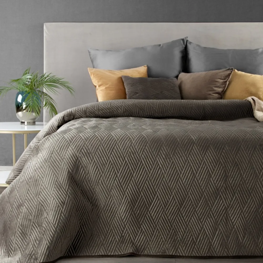 Poszewka ARIEL 1 40x40 cm brązowy velvet * EUROFIRANY B.B. Choczyńscy Sp.J. Discount