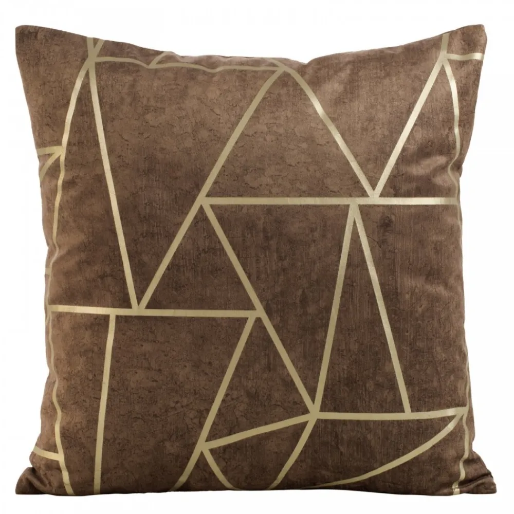 Poszewka BLINK 29 45x45 cm ciemnobrązowa welwet * EUROFIRANY B.B. Choczyńscy Sp.J. New