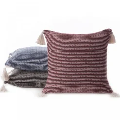 Poszewka BOHO 45cm x 45cm bordo frędzle * EUROFIRANY B.B. Choczyńscy Sp.J. Online