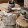 Poszewka BOHO 4 45x45 cm pudrowa chwosty * EUROFIRANY B.B. Choczyńscy Sp.J. Best