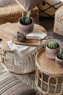 Poszewka BOHO 4 45x45 cm pudrowa chwosty * EUROFIRANY B.B. Choczyńscy Sp.J. Best