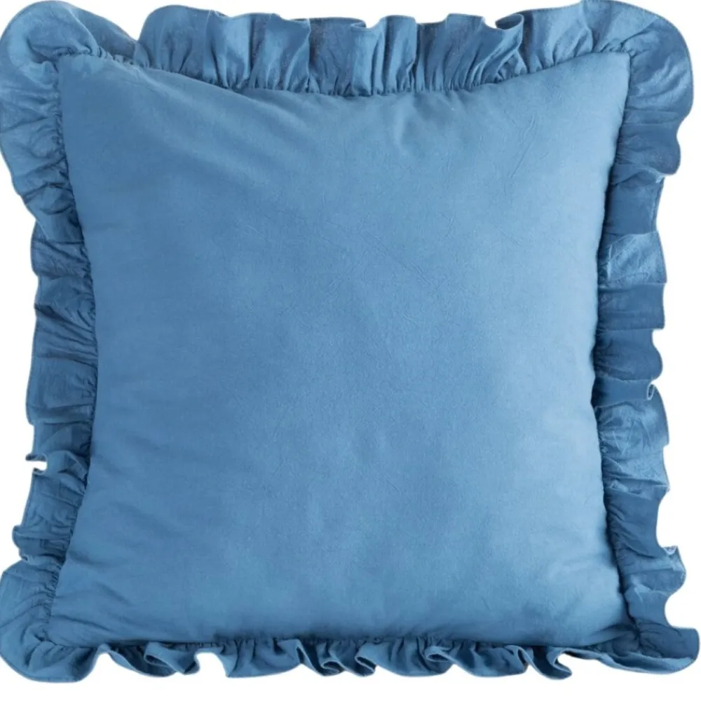 Poszewka FALBANKA 45x45 cm granat bawełna * EUROFIRANY B.B. Choczyńscy Sp.J. Sale