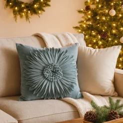 Poszewka FLORES gerbera 3D 45x45 mięta * EUROFIRANY B.B. Choczyńscy Sp.J. Sale