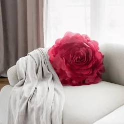 Poszewka FLORES róża 3D śr 40 cm bordo * EUROFIRANY B.B. Choczyńscy Sp.J. Clearance