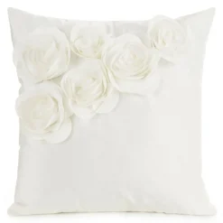 Poszewka FLORES róże 3D 45x45 krem * EUROFIRANY B.B. Choczyńscy Sp.J. New
