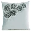 Poszewka FLORES róże 3D 45x45 mięta * EUROFIRANY B.B. Choczyńscy Sp.J. Discount