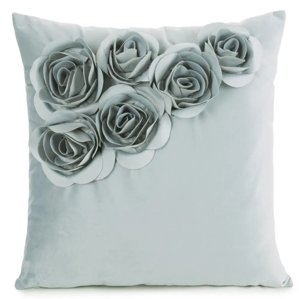 Poszewka FLORES róże 3D 45x45 mięta * EUROFIRANY B.B. Choczyńscy Sp.J. Discount
