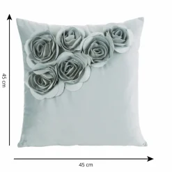 Poszewka FLORES róże 3D 45x45 mięta * EUROFIRANY B.B. Choczyńscy Sp.J. Discount