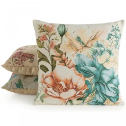Poszewka GOBELIN 10 45x45 cm kremowa kwiaty * EUROFIRANY B.B. Choczyńscy Sp.J. Clearance