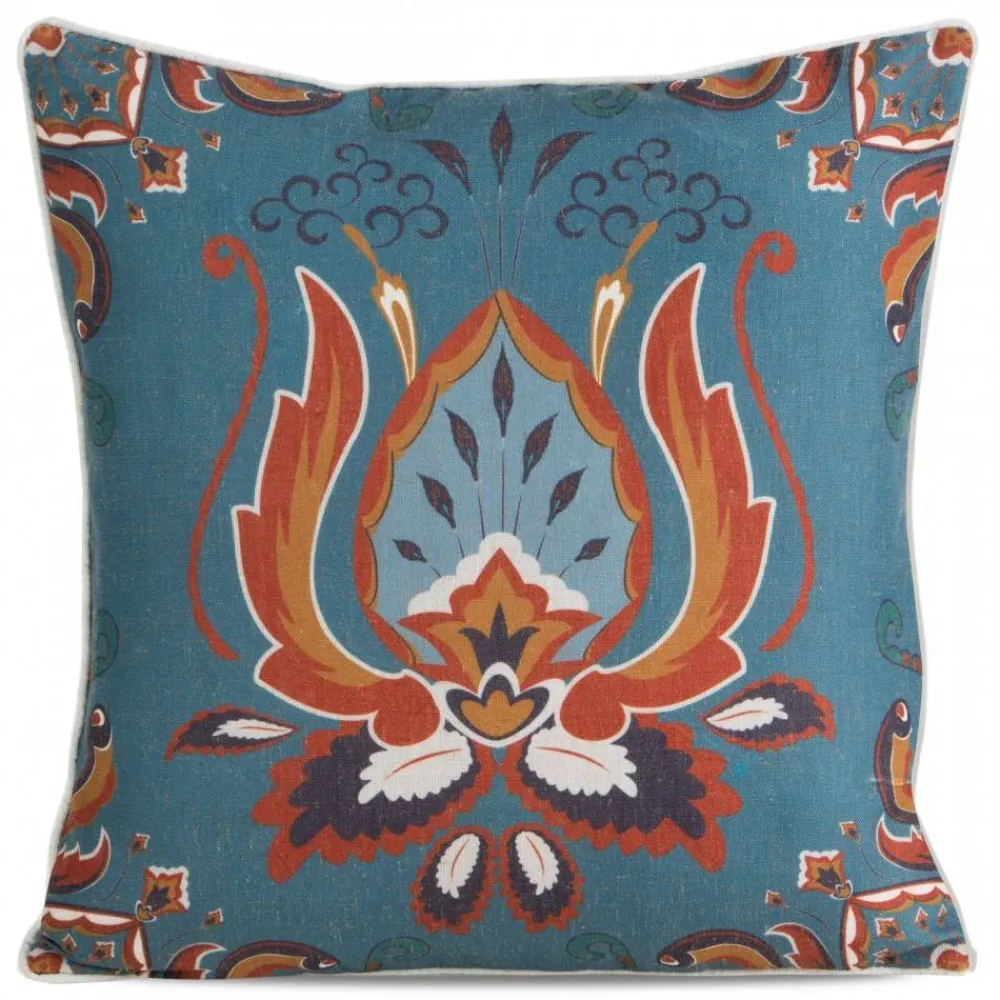 Poszewka LEN/11 45x45 turkus * EUROFIRANY B.B. Choczyńscy Sp.J. Discount