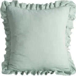 Poszewka MUSLIN 1 falbanka 45x45 cm mięta * EUROFIRANY B.B. Choczyńscy Sp.J. Clearance