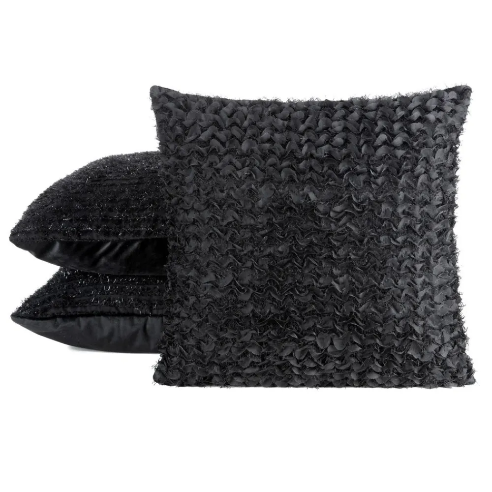 Poszewka TIFFANY 45x45 czarna falbany * EUROFIRANY B.B. Choczyńscy Sp.J.