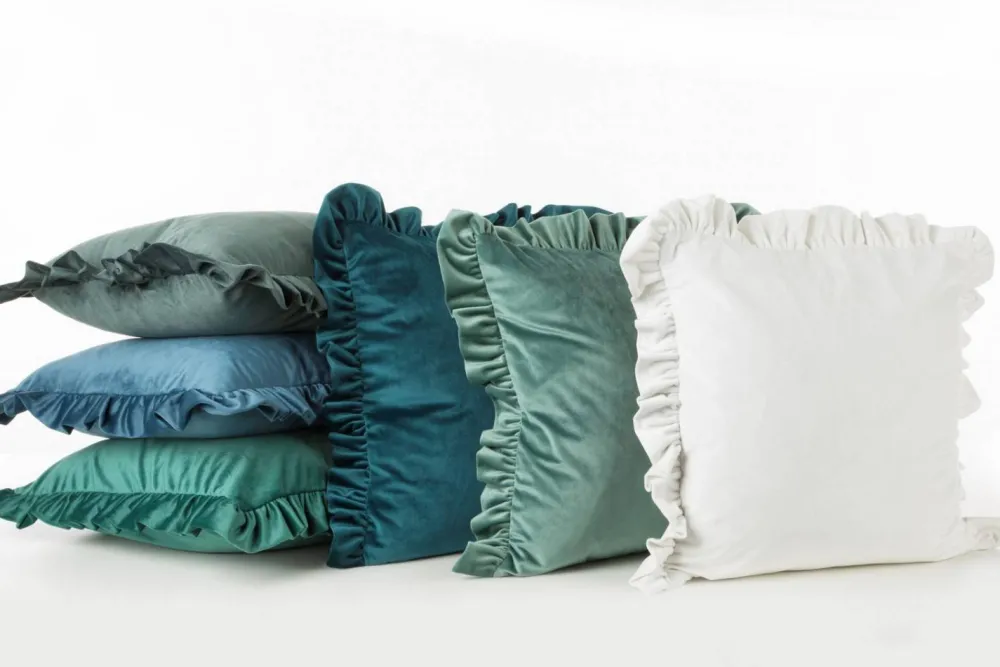 Poszewka VELVET 45x45 falbana c.mięta * EUROFIRANY B.B. Choczyńscy Sp.J. Sale