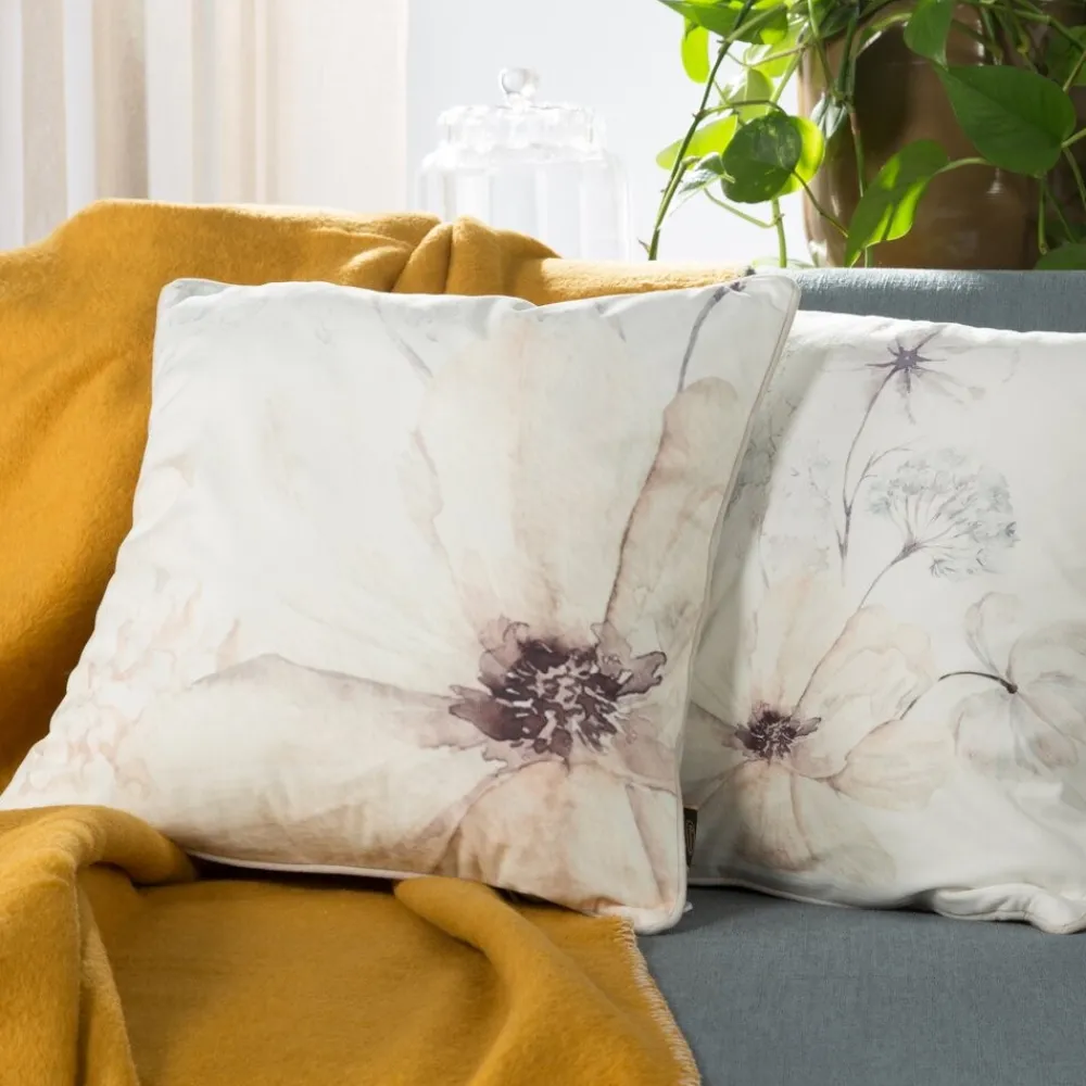 Poszewka VELVET/128 45x45 kwiaty * EUROFIRANY B.B. Choczyńscy Sp.J. Discount