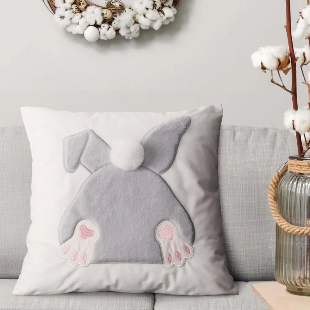 Poszewka WIOSNA/129 45x45 cm zając srebrny * EUROFIRANY B.B. Choczyńscy Sp.J. Outlet