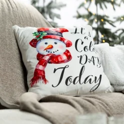 Poszewka świąteczna 126 45x45 bałwanek * EUROFIRANY B.B. Choczyńscy Sp.J. Discount