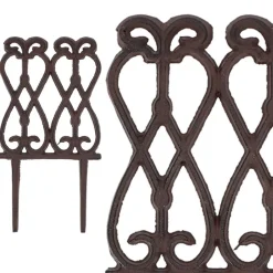 Płotek ogrodowy żeliwny w stylu wiktoriańskim 13,9×26,8 cm