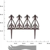 Płotek ogrodowy żeliwny w stylu wiktoriańskim 37,7 x h29 cm