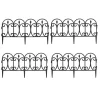 Płotek ogrodowy ażurowy 4 szt 60x30 cm * Progarden Discount