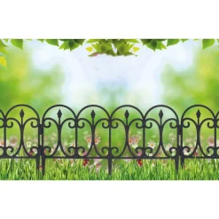 Płotek ogrodowy ażurowy 4 szt 60x30 cm * Progarden Discount
