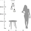 Potrójna lampa wisząca Triplo Diamante