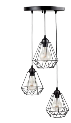 Potrójna lampa wisząca Triplo Diamante
