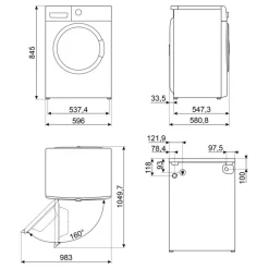 Pralka SMEG WNP96SLAAIN