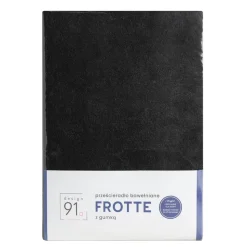 Prześcieradło FROTTE czarne 220x200 x 20cm
