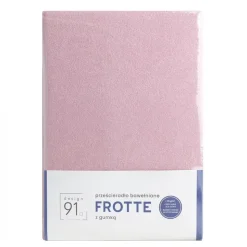 Prześcieradło FROTTE pudrowe160x200 x 20cm