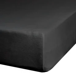 Prześcieradło JERSEY czarne 140x200+30cm