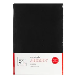 Prześcieradło JERSEY czarne 90x200 +25cm