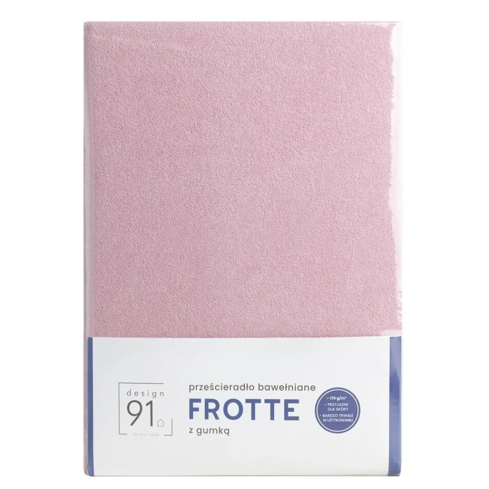 Prześcieradło FROTTE pudrowe140x200 x 20cm * EUROFIRANY B.B. Choczyńscy Sp.J.