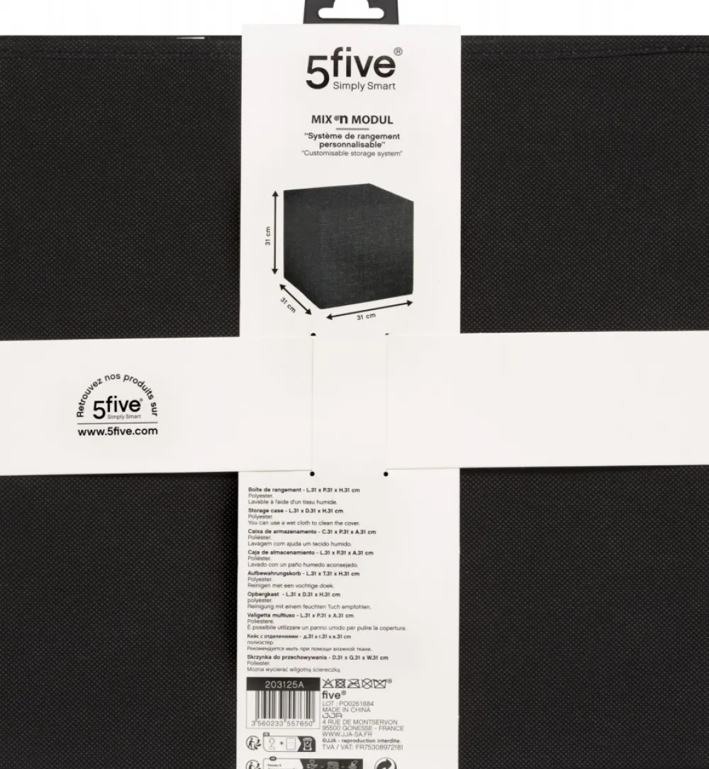 Pudełko do przechowywania Tweed Black * 5five Simply Smart Online