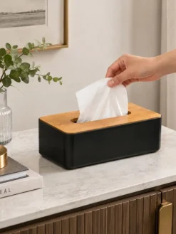 Pudełko na chusteczki Natureo czarne * 5five Simply Smart Hot