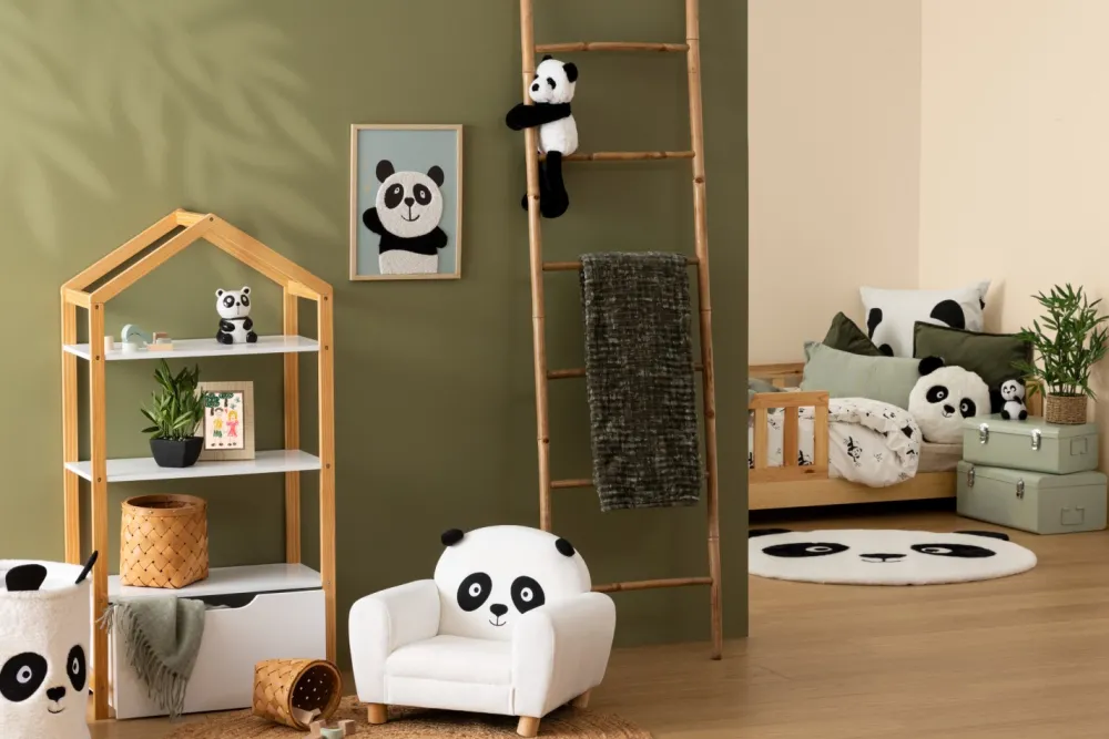Pudełko na zabawki 40 cm białe Panda * Atmosphera New