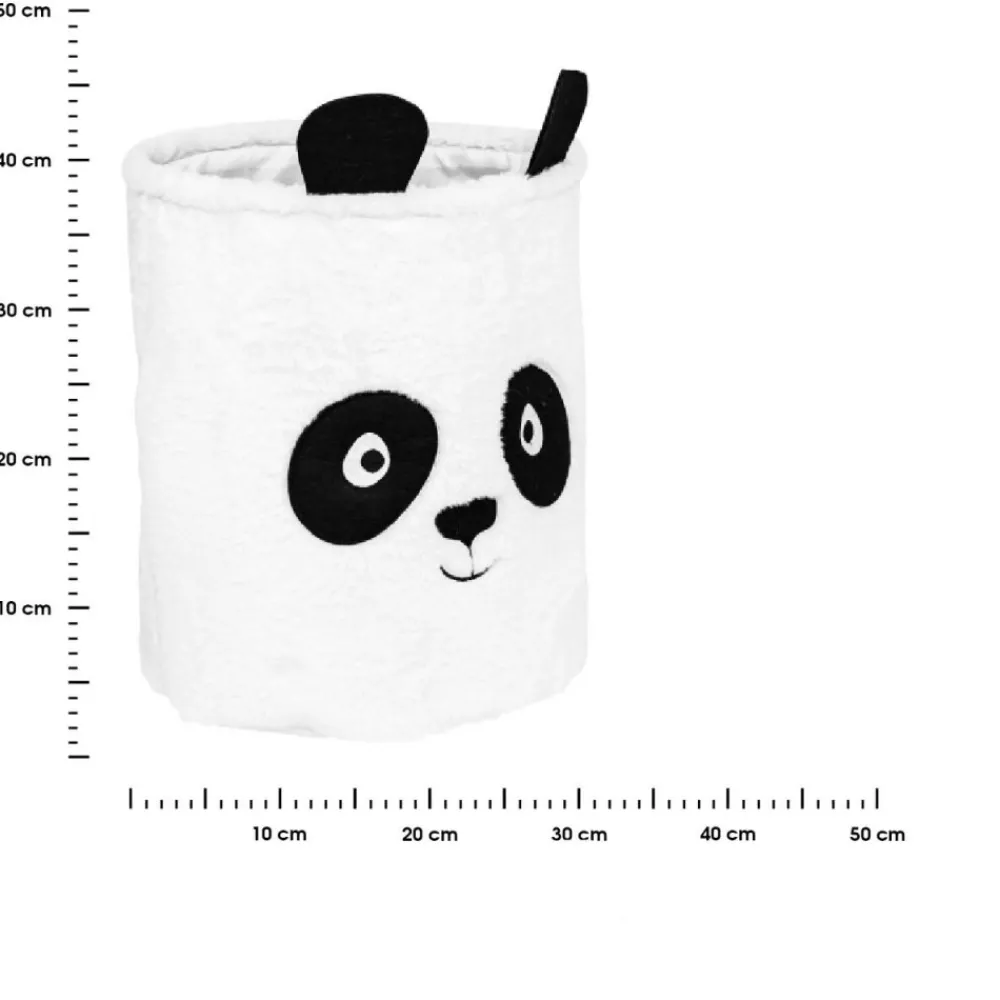 Pudełko na zabawki 40 cm białe Panda * Atmosphera New